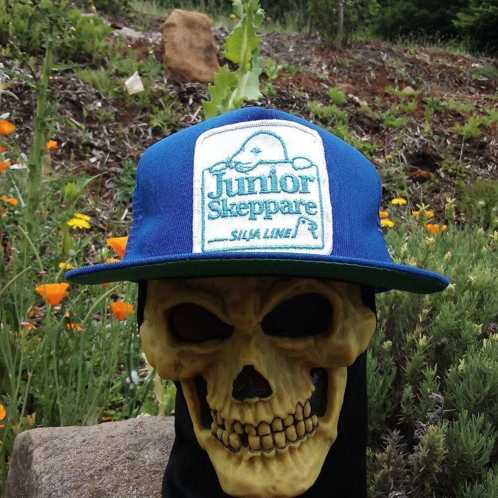 Vintage Junior Skeppare Silja Line Patch Trucker Hat